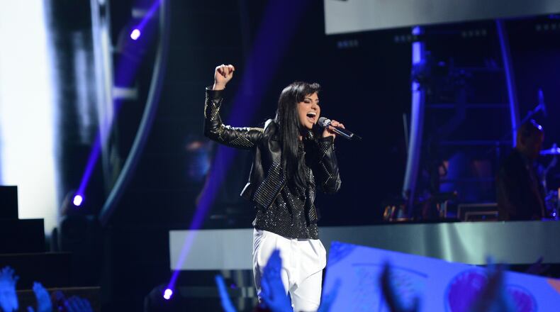 AMERICAN IDOL XIII: Jena Irene performs on AMERICAN IDOL XIII airing Wednesday, May 14 (8:00-10:00 PM ET / PT) on FOX. CR: Michael Becker / FOX. Copyright 2014 / FOX Broadcasting. Also Pictured: Jennifer Lopez (R). AMERICAN IDOL XIII: Jena Irene performs on AMERICAN IDOL XIII airing Wednesday, May 14 (8:00-10:00 PM ET / PT) on FOX. CR: Michael Becker / FOX. Copyright 2014 / FOX Broadcasting. Also Pictured: Jennifer Lopez (R).