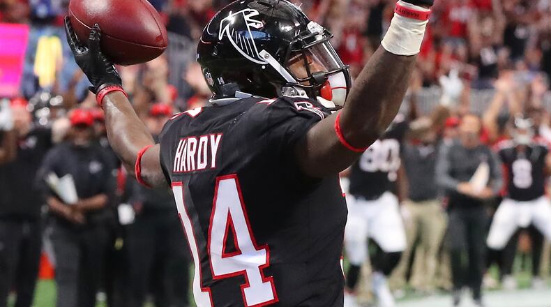 Atlanta: Falcons wide receiver Justin Hardy. (Curtis Compton/ccompton@ajc.com)