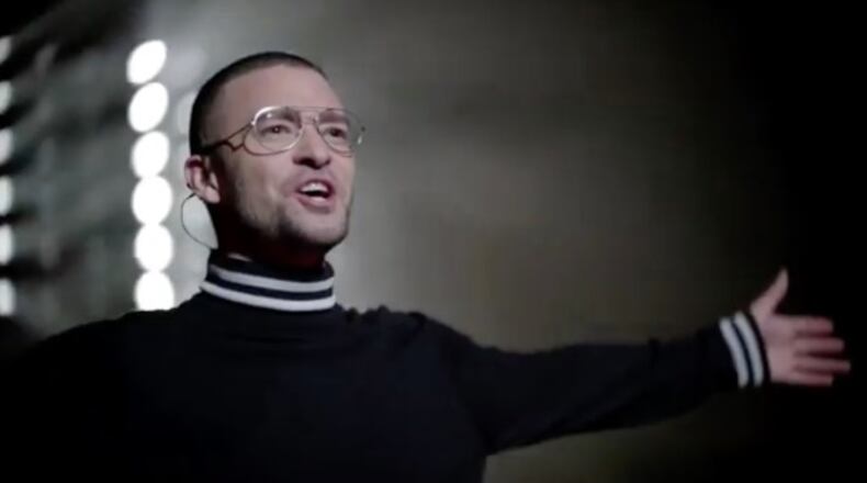 Justin Timberlake in his "Filthy" video.