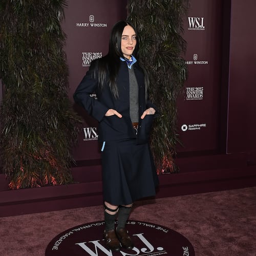Billie Eilish attends the WSJ. Magazine Innovator Awards at The Museum of Modern Art on Wednesday, Oct. 29, 2025, in New York. (Photo by Evan Agostini/Invision/AP)