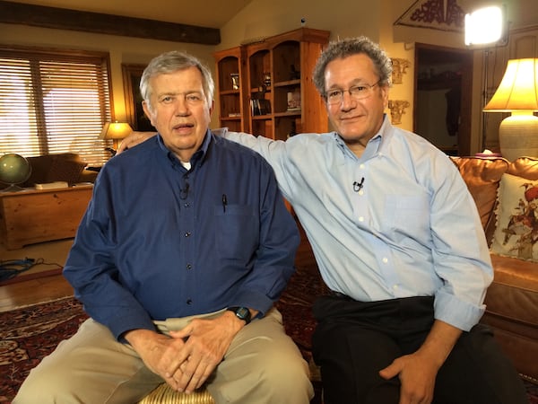 The late Republican Congressman Jay Dickey, left, and Dr. Mark Rosenberg, formerly of the CDC, became friends after feuding  bitterly about gun research.