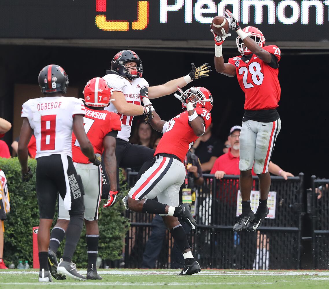 Photos: Bulldogs pile up points in rout of Arkansas State