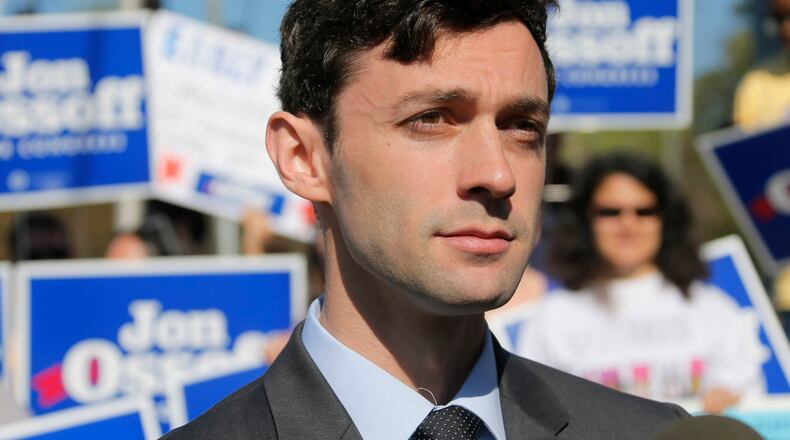 Jon Ossoff continues to shatter fundraising records in his congressional race. BOB ANDRES /BANDRES@AJC.COM