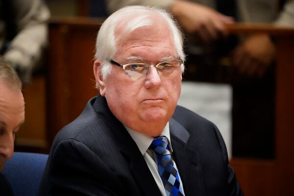 FILE - Orange County Superior Court Judge Jeffrey Ferguson appears during a hearing at the Clara Shortridge Foltz Criminal Justice Center, Aug. 15, 2023, in Los Angeles. (AP Photo/Damian Dovarganes, Pool, File)
