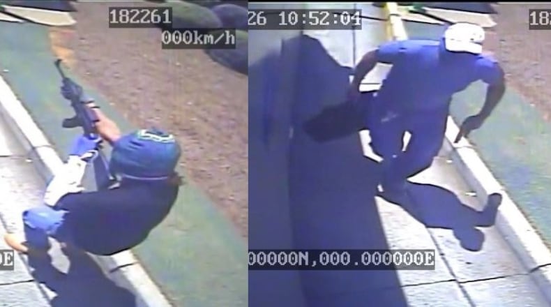 The FBI Atlanta Field Office is asking the public to help identify two men accused of robbing a Brinks armored truck in Cobb County.