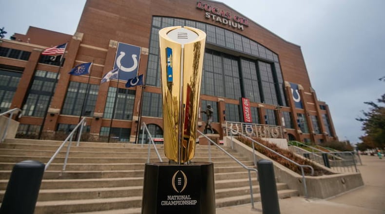 Lucas Oil Stadium, home of the Indianapolis Colts, will be the venue for the 2022 College Football Playoff National Championship game, featuring No. 1 Alabama and No. 3 Georgia. (Photo by Lucas Oil Stadium)
