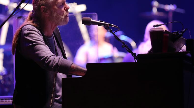 NEW YORK, NY - OCTOBER 28: Gregg Allman of The Allman Brothers Band performs at The Beacon Theatre on October 28, 2014 in New York City. (Photo by Jemal Countess/Getty Images)