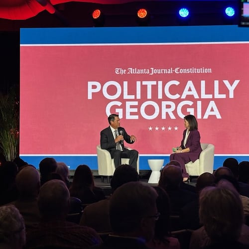Former Lt. Gov. Geoff Duncan at the Politically Georgia forum.