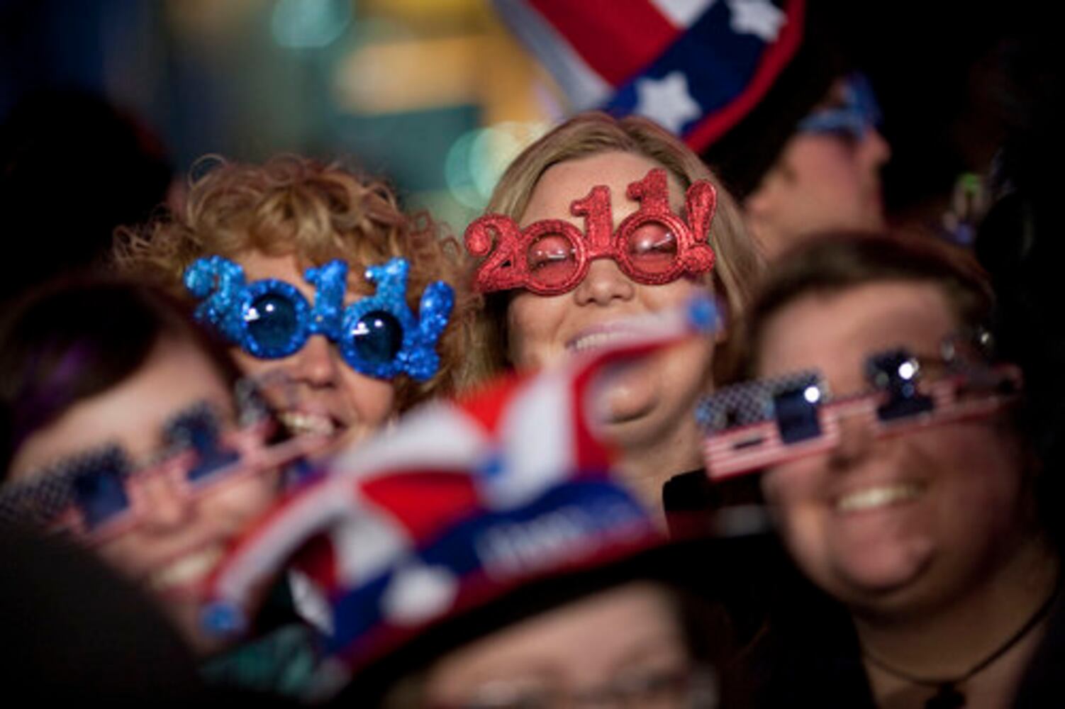 At Times Square, thousands usher in New Year