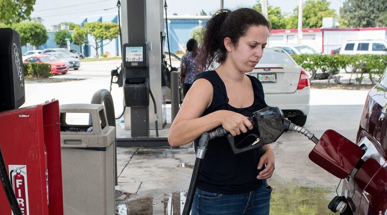 The price of gasoline has been dropping the past few weeks. That trajectory is likely to reverese direction before long. (Michael Ares / The Palm Beach Post)