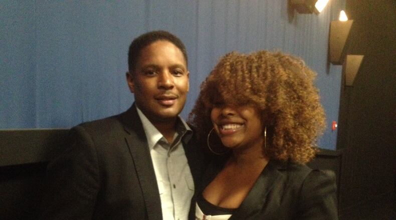 Ramona Debreaux with her beau. CREDIT: Rodney Ho/rho@ajc.com
