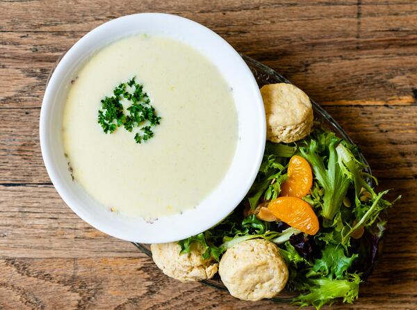 Cream of Artichoke Soup from Tea Leaves and Thyme. CONTRIBUTED BY HENRI HOLLIS