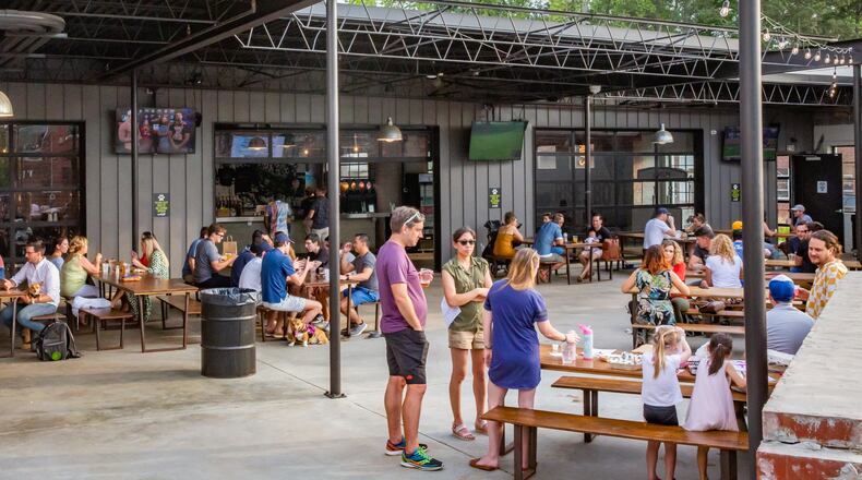 Dr. Scofflaw’s Laboratory and Beer Garden at The Works on the Upper Westside of Atlanta one of 10 breweries that make up the Westside Ale Trail, a self-guided brewery tour expected to launch later this summer. Courtesy of Ryan Fleisher