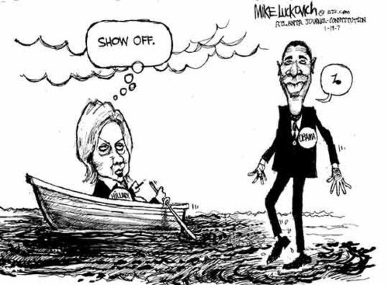 Luckovich: Barack Obama cartoons