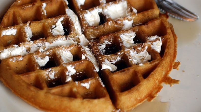 Belgian Waffle at Thumbs Up Diner