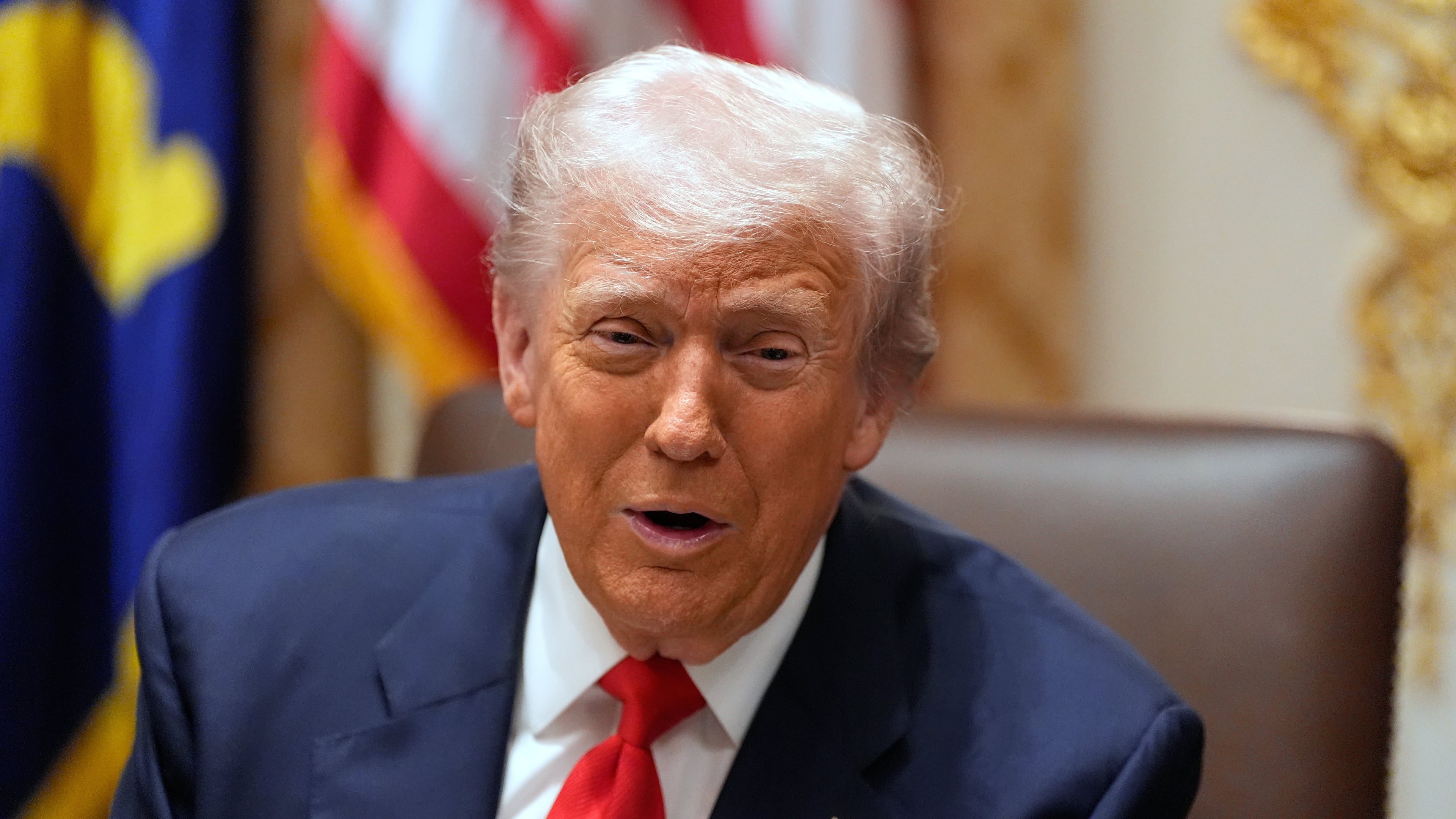 President Donald Trump recently said favorable things about the GOP candidates for a U.S. Senate seat in Georgia, but stopped short of choosing one to endorse. (Alex Brandon/AP)