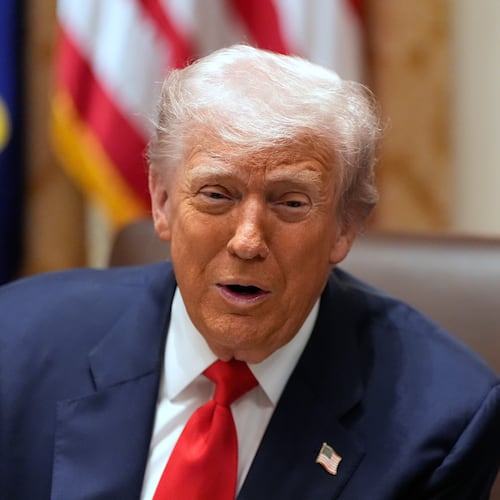 President Donald Trump recently said favorable things about the GOP candidates for a U.S. Senate seat in Georgia, but stopped short of choosing one to endorse. (Alex Brandon/AP)