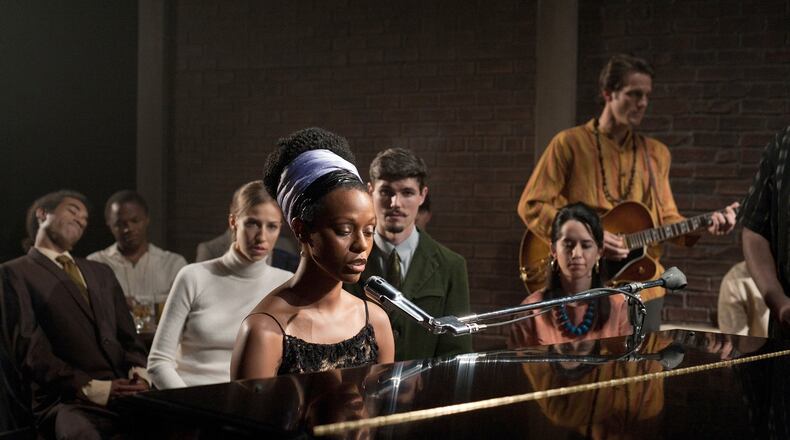Zoe Saldana portrays Nina Simone in the biopic “Nina.” CREDIT: Suzanne Tenner, RLJ Entertainment