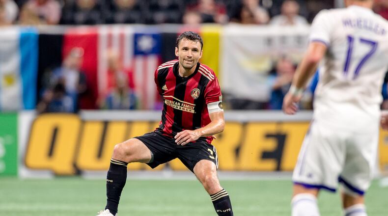 Michael Parkhurst, veteran defender and captain for Atlanta United.