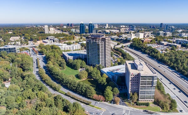 Deluxe Corp. opened a financial technology hub at 5565 Glenridge Connector in Sandy Springs in 2021. (Courtesy of CoStar Group)
