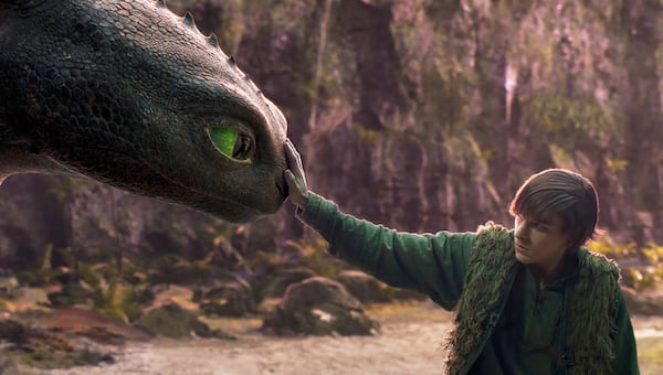 This image released by Universal Pictures shows Mason Thames in a scene from "How to Train Your Dragon.", (Universal Pictures via AP)