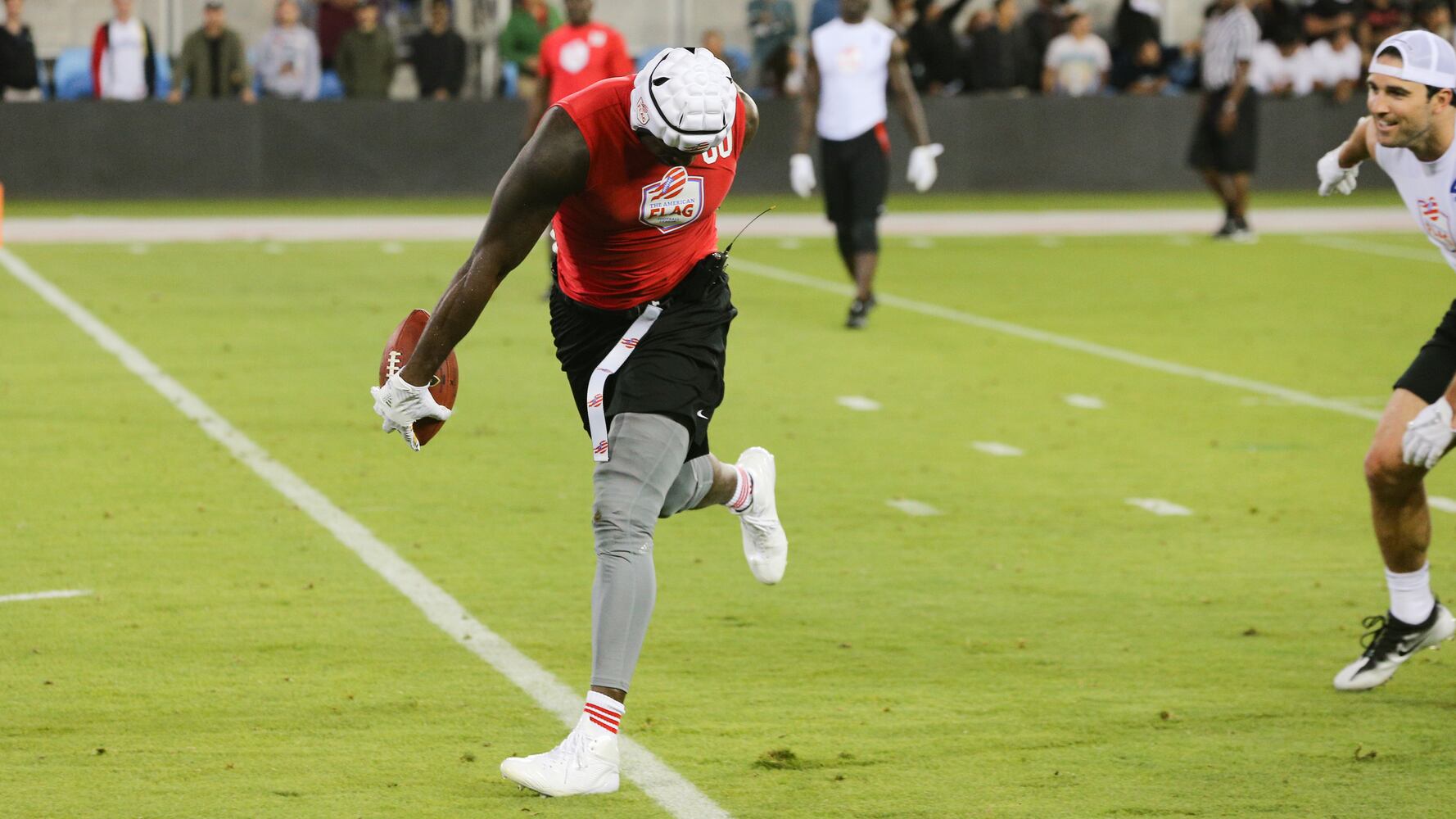 Michael Vick American Flag Football Launch Game