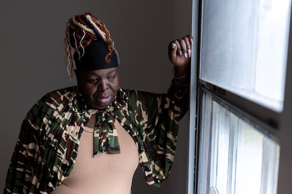 Kizzey Wilson had a hysterectomy after doctors found cancer growing in the lining of her uterus in 2016. She is now suing cosmetic companies that sold hair relaxers for allegedly causing her cancer. (Arvin Temkar/AJC)