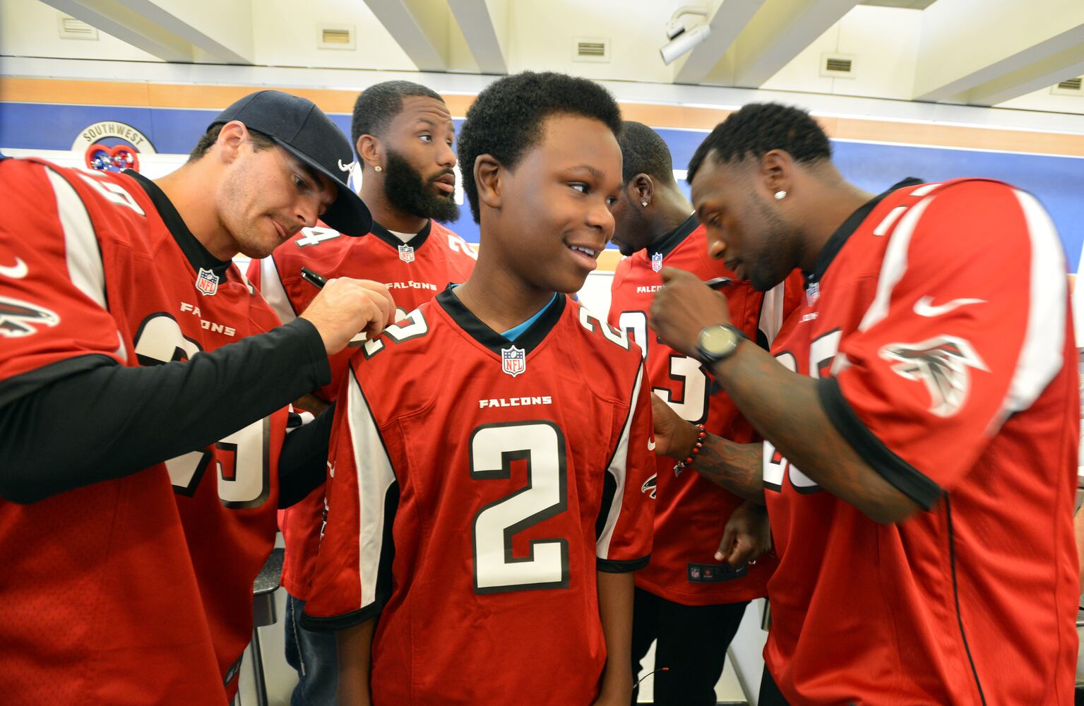 Falcons grant wish for cancer-stricken teen