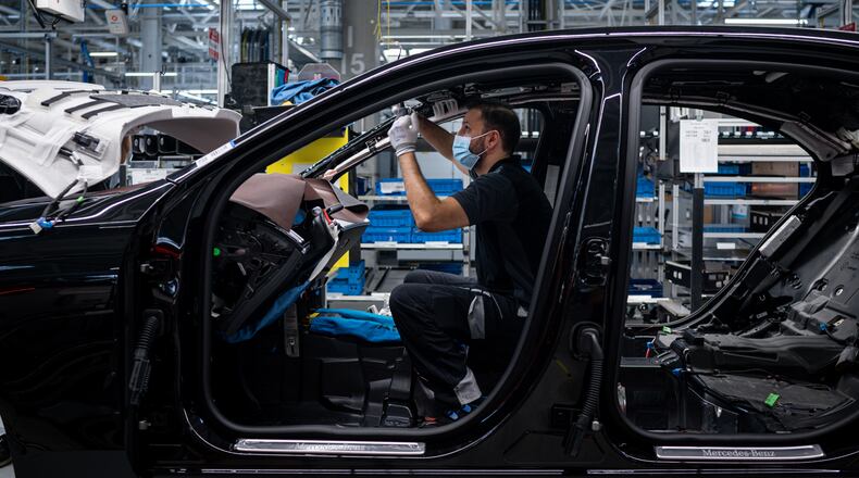 Automakers Mercedes-Benz and Stellantis announced agreements with U.S. company Factorial Energy on Tuesday to help develop solid-state battery technology that they hope could make electric cars more attractive to a mass market. (Lena Mucha/The New York Times)