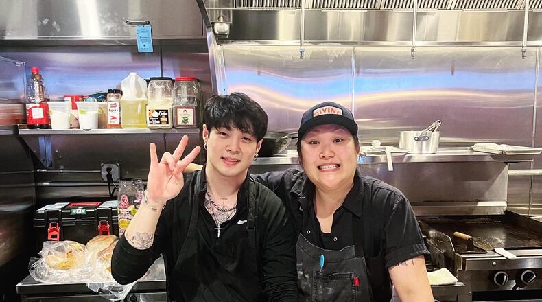 Jun Park (left) and Jess Kim of Atlanta pop-up Ganji. / Courtesy of of Ganji