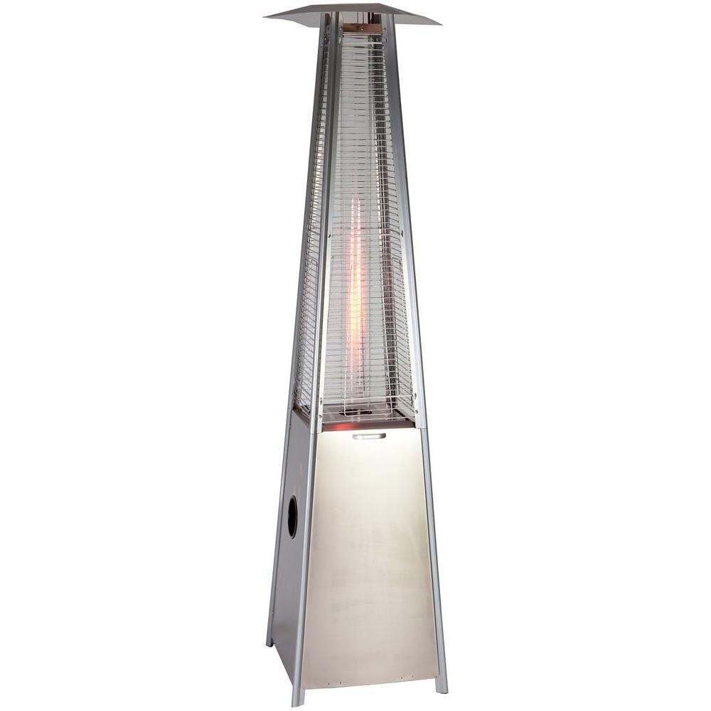 Pyramid flame heater