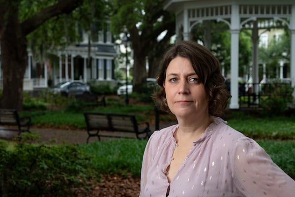 Luciana Spracher, archives and history officer for the city of Savannah, found enough evidence to designate Whitefield Square an inactive historical burial ground for Black and formerly enslaved people. (Ben Gray for the AJC)