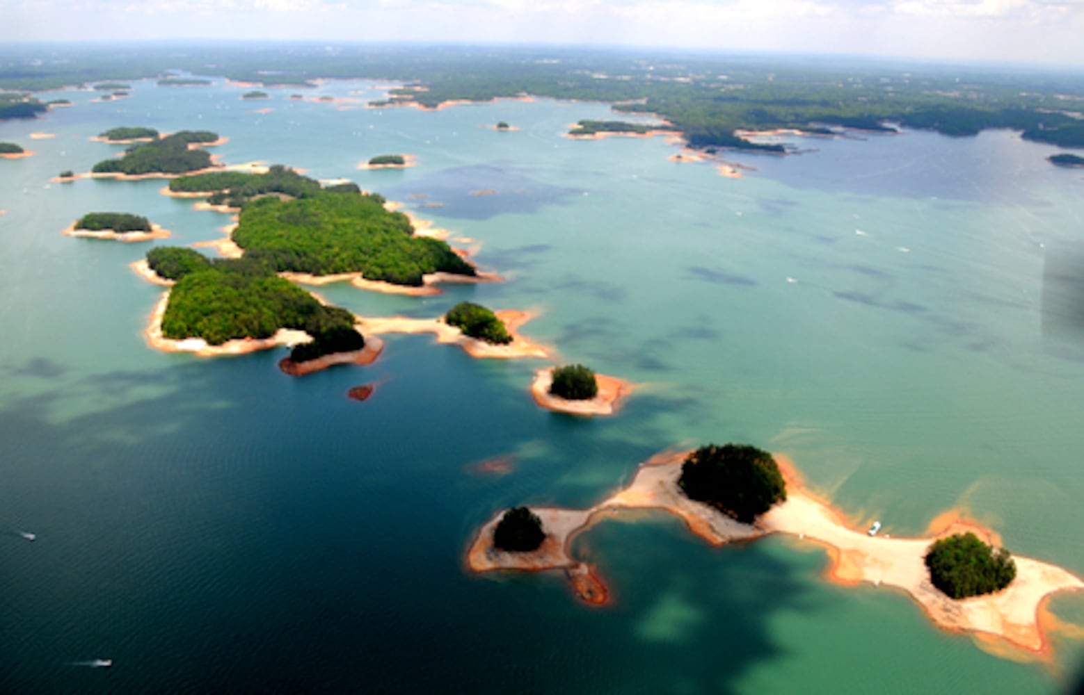 On a May day, Lake Lanier from the air