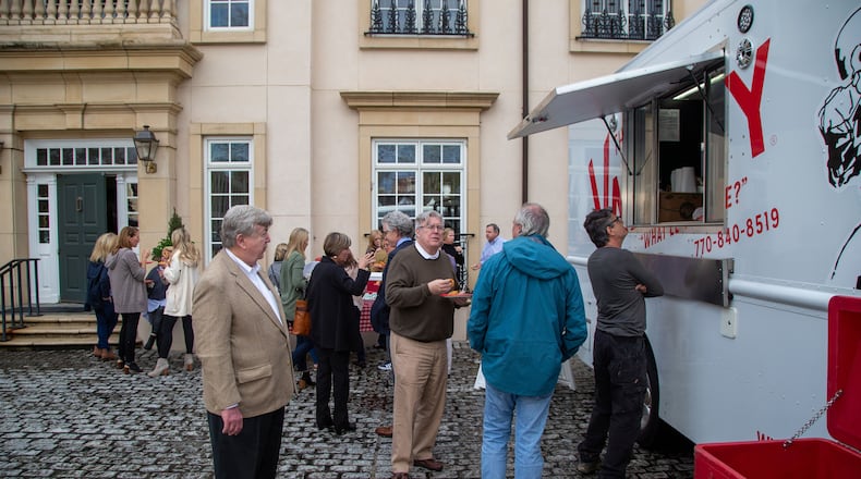 Dorsey Alston employees enjoy a catered lunch during a break in continuing education classes at their Buckhead location.