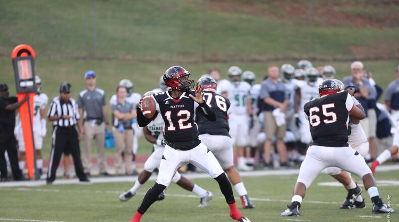 Clark Atlanta quarterback Johnny McCrary prepares to launch during a 2016 game.