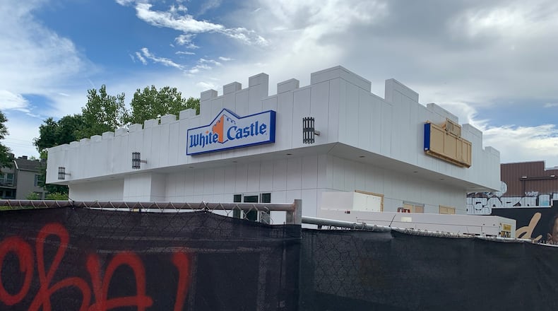 A fake White Castle was built on Edgewood Drive just west of Boulevard for a TV show "Lionheart" on Disney+. White Castle has never exited in Atlanta. RODNEY HO/rho@ajc.com