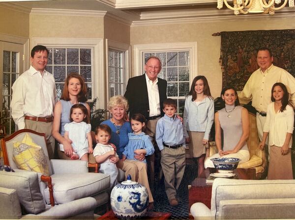 Family of Charlie Brown, noted Atlanta developer. (Courtesy of Scott Brown)