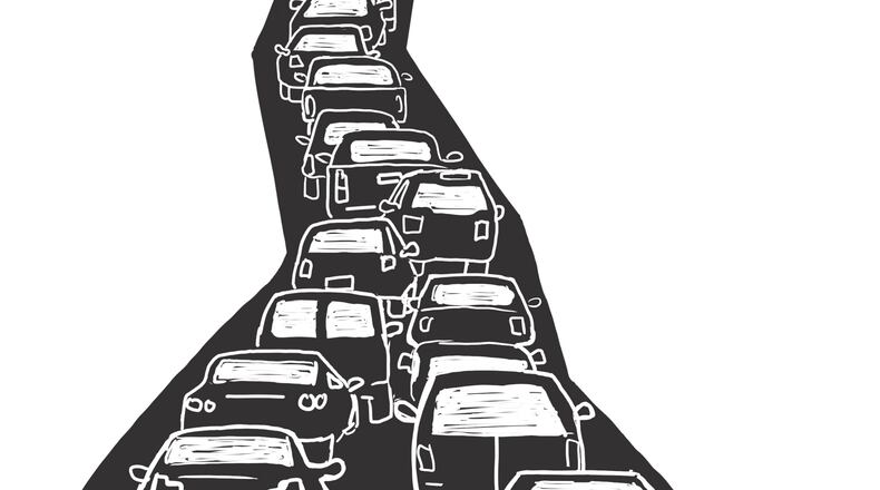 Vivian Hansen / SCAD-Atlanta 7805 Shakerag Rd. Ellijay, GA 30540 (228) 355-9877 vivianrachael@gmail.com Traffic; transportation; cars; buses; trucks; jam; highways; Atlanta; downtown; skyline; roads; SCAD; editorial; illustration; 2014 Credit: Vivian Hansen / SCAD-Atlanta