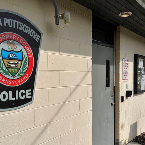 The Upper Pottsgrove Township police station is seen Wednesday, Aug. 26, 2026, in Upper Pottsgrove Township, Pa. (AP Photo/Tassanee Vejpongsa)