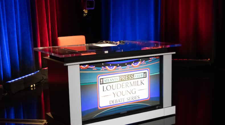 The Atlanta Press Club held a series of congressional debates Sunday as part of the Loudermilk Young Debate Series. (Handout/Mitch Leff)