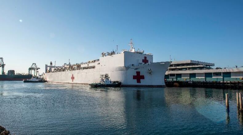 The Military Sealift Command hospital ship USNS Mercy deployed in support of the nation's COVID-19 response efforts, and will serve as a referral hospital for non-COVID-19 patients currently admitted to shore-based hospitals.