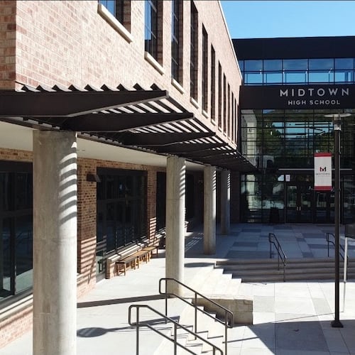 Midtown High School, formerly known as Grady High School, underwent a $34.9 million renovation in 2021. (Courtesy of Atlanta Public Schools)