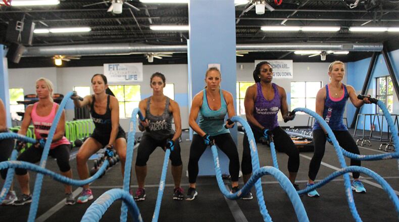 Burn Boot Camp says it ensures worry-free workouts by scheduling women-only sessions and providing free childcare.