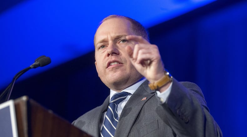 Democrat Charlie Bailey, who lost a close race for attorney general in 2018, recently abandoned his bid for a rematch against Republican Chris Carr to instead run for lieutenant governor. (ALYSSA POINTER/ALYSSA.POINTER@AJC.COM)