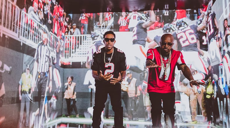 Ludacris (left) and Jermaine Dupri represent with an updated version of "Welcome to Atlanta."