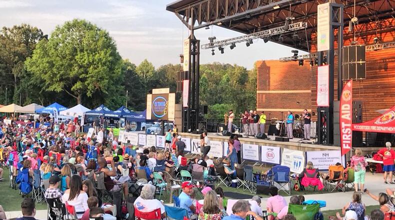 New rules for the Northside Hospital Cherokee Amphitheater in Woodstock allow coolers no larger than 28 quarts, and no chairs on the lawn until after 5 p.m. the Thursday before a concert. CITY OF WOODSTOCK