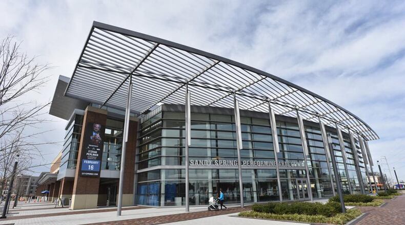 The Sandy Springs Performing Arts Center anchors the City Springs development, funded by a $159 million bond issue in 2015. The city is now laying the groundwork to refinance the bonds. HYOSUB SHIN / HSHIN@AJC.COM AJC FILE