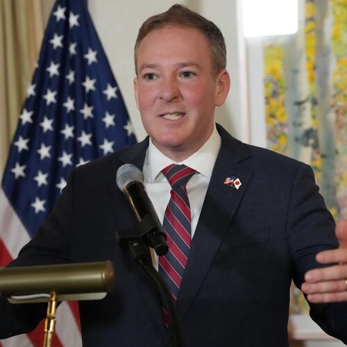 Lee Zeldin, Environmental Protection Agency Administrator, delivers a speech at the reception of the Indo-Pacific Energy Security Ministerial and Business Forum at U.S. Ambassador's Residence Friday, March 13, 2026, in Tokyo. (AP Photo/Eugene Hoshiko, Pool)