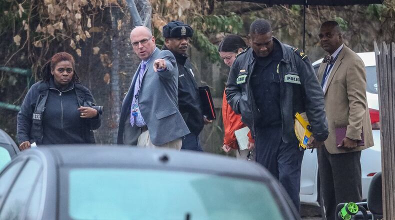 Atlanta police are investigating a possible homicide Tuesday in the 500 block of Whitehall Street. JOHN SPINK / JSPINK@AJC.COM