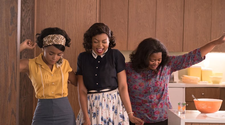 Mary Jackson (Janelle Monae, left), Katherine Johnson (Taraji P. Henson) and Dorothy Vaughan (Octavia Spencer) celebrate their stunning achievements in one of the greatest operations in history. CONTRIBUTED BY Hopper Stone